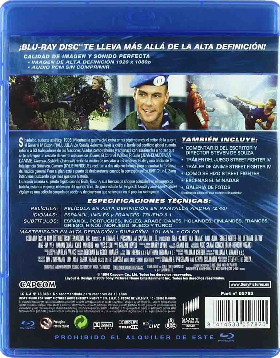 Street Fighter, La Última Batalla Blu-Ray
