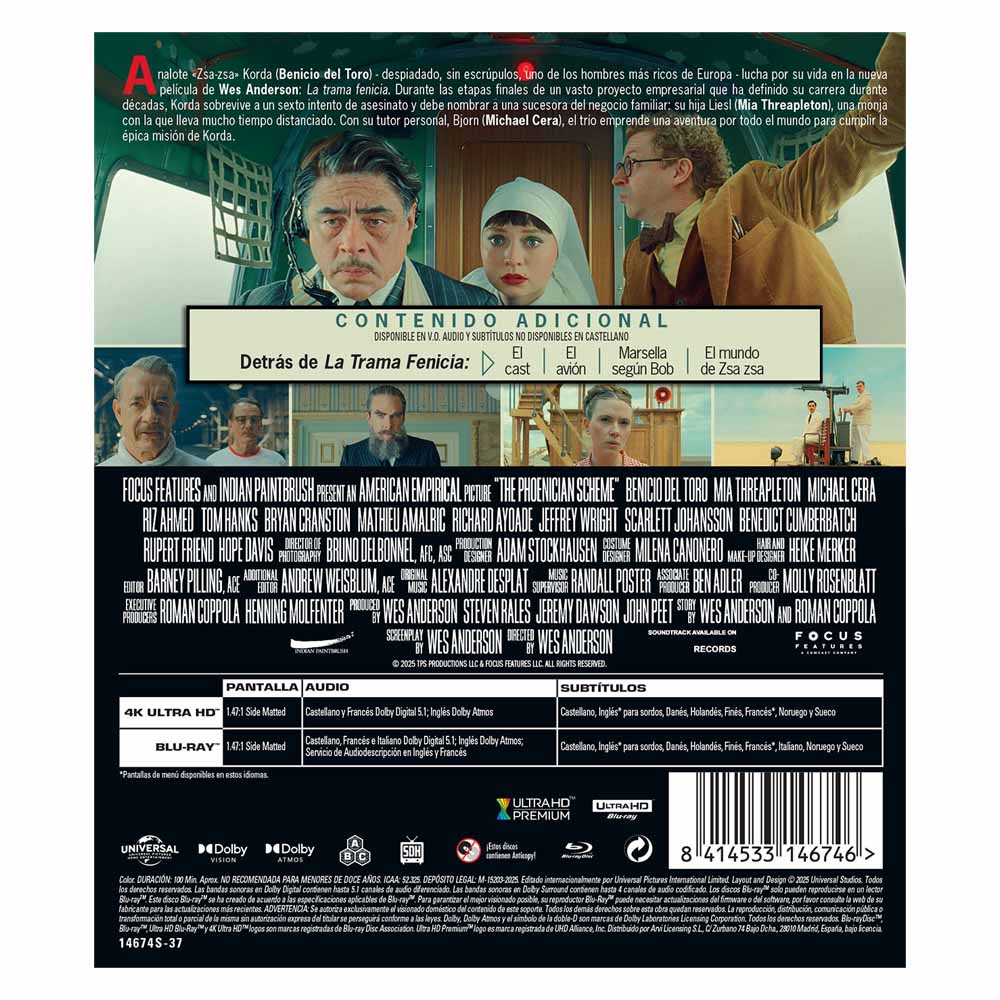 La Trama Fenicia 4K UHD + Blu-Ray