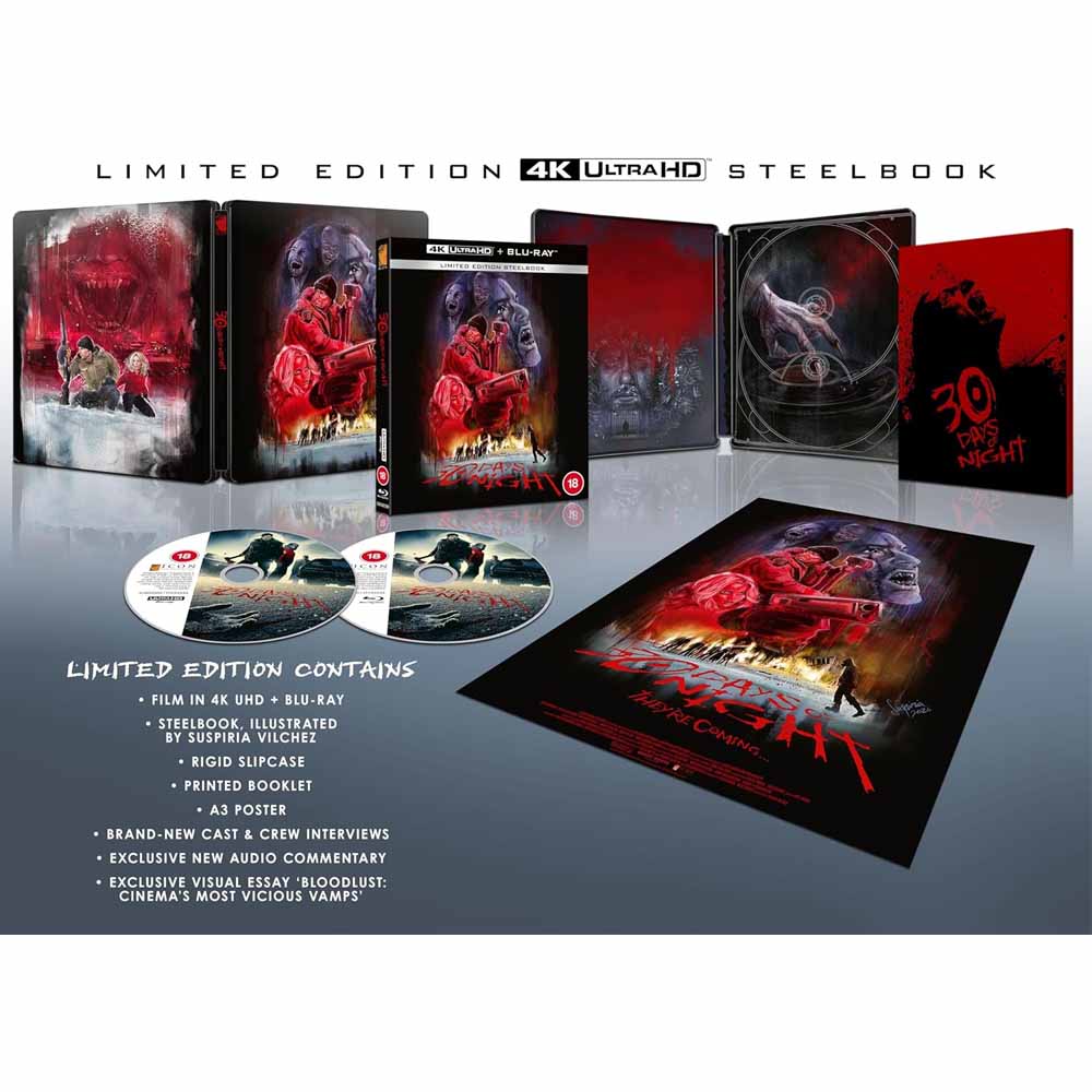 30 Days of Night (Steelbook) 4K UHD + Blu-Ray (UK Import)