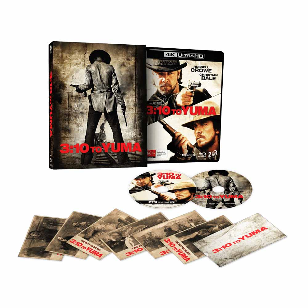 3:10 to Yuma (Limited Edition) 4K UHD + Blu-Ray Box Set (Australia Import) ViaVision