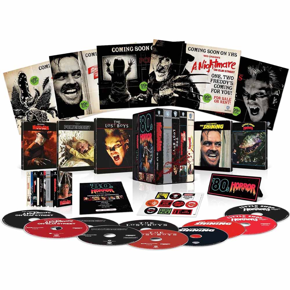 '80s Horror Collection (SteelBook Library Case) 4K UHD + Blu-Ray Box Set (UK Import) Warner