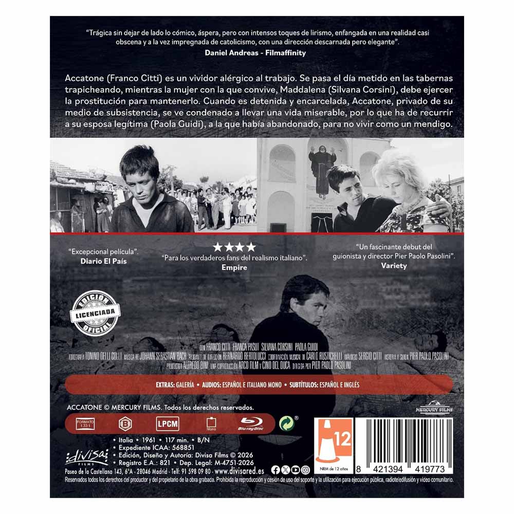 Accattone -  Blu-Ray