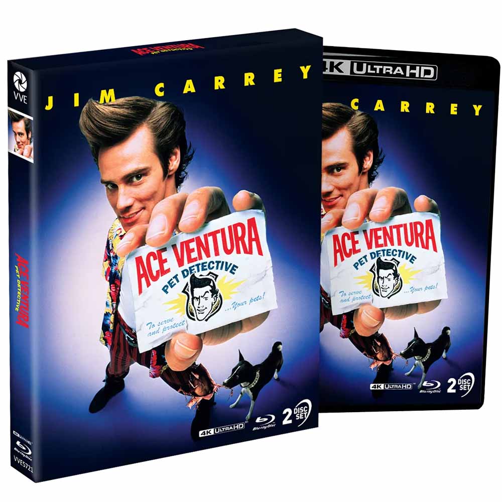 Ace Ventura: Pet Detective (+ Slipcover) 4K UHD + Blu-Ray (Australia Import) Via Vision