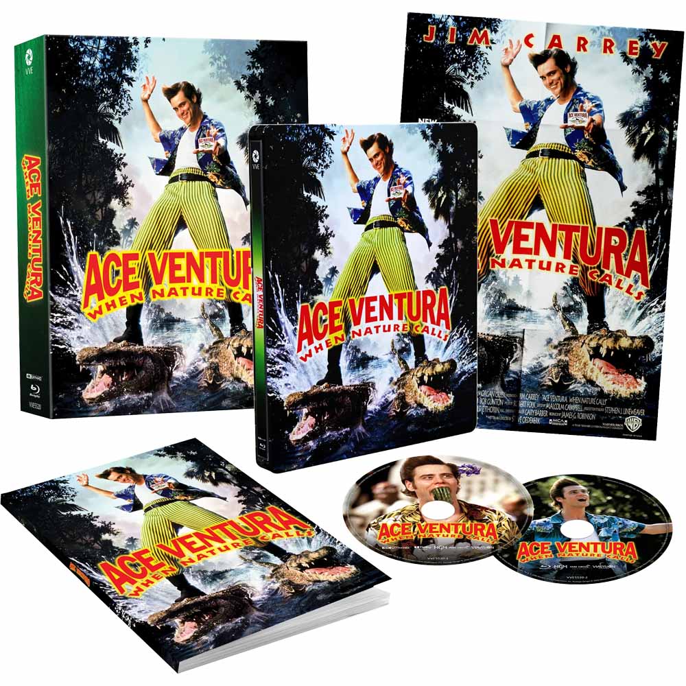 Ace Ventura: When Nature Calls (Limited Edition Lenticular Hardbox + Steelbook) 4K UHD + Blu-Ray (Australia Import) ViaVision