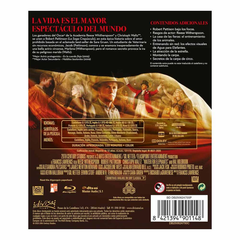Water for Elephants Blu-Ray