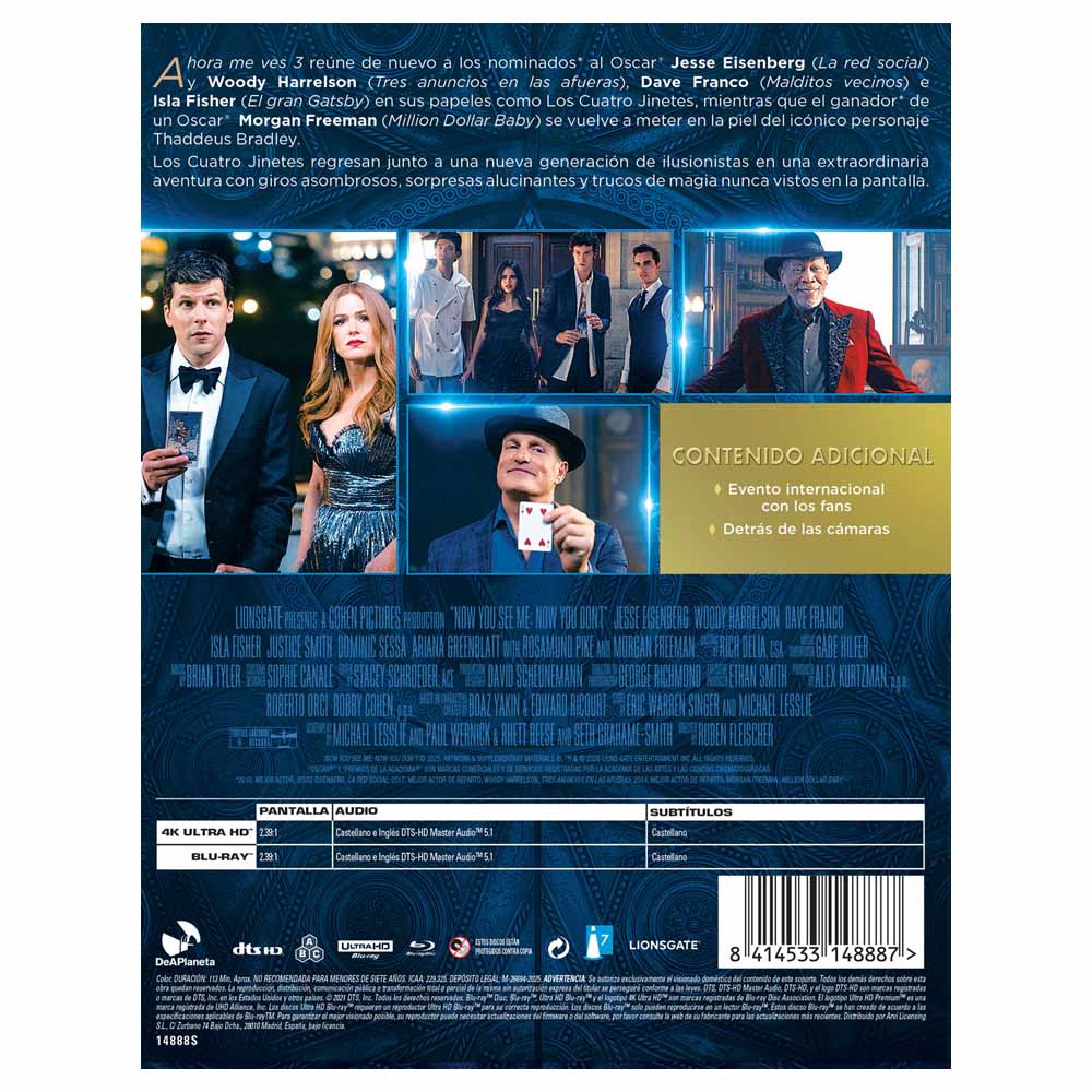 Ahora me ves 3 - Edición Metálica 4K UHD + Blu-Ray