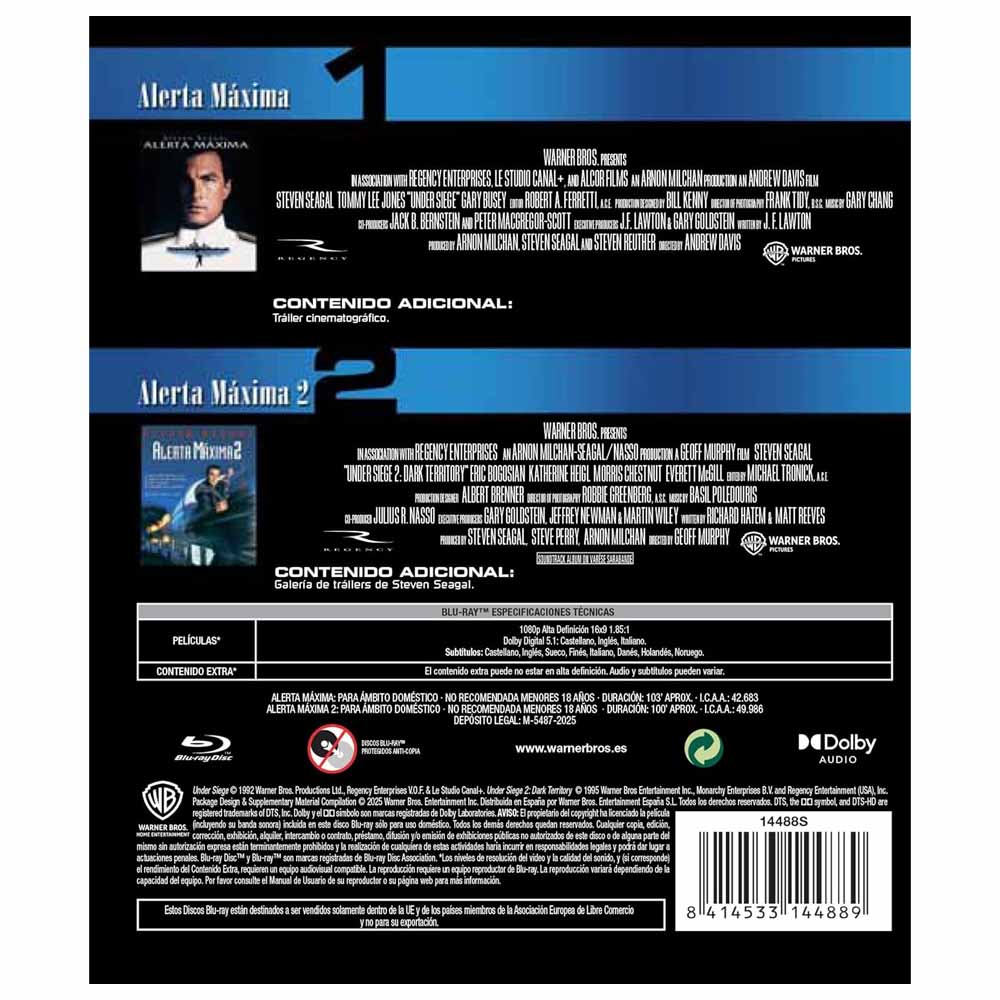 Alerta Máxima 1 + 2 Blu-Ray