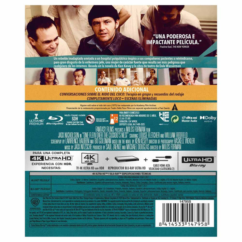Alguien Voló sobre el Nido del Cuco 4K UHD + Blu-Ray