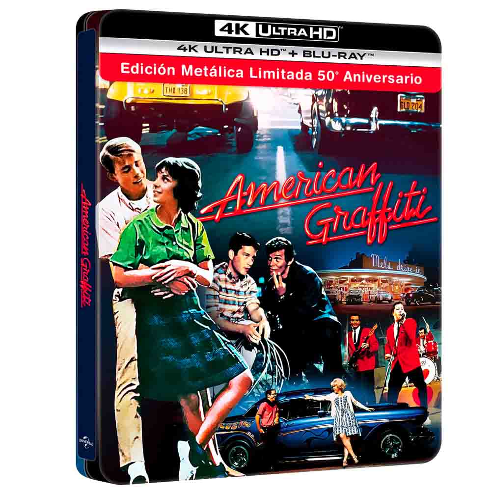 
  
  American Graffiti (Edición Metálica) 50º Aniversario 4K UHD + Blu-Ray
  
