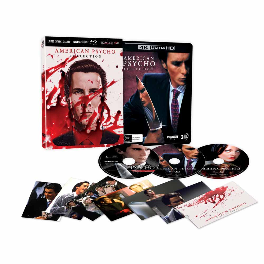 
  
  American Psycho Collection Ltd. Ed.Blood Pack 4K UHD + Blu-Ray (Australia Import)
  
