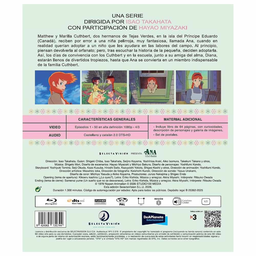 Ana de las Tejas Verdes - Serie Completa Blu-Ray