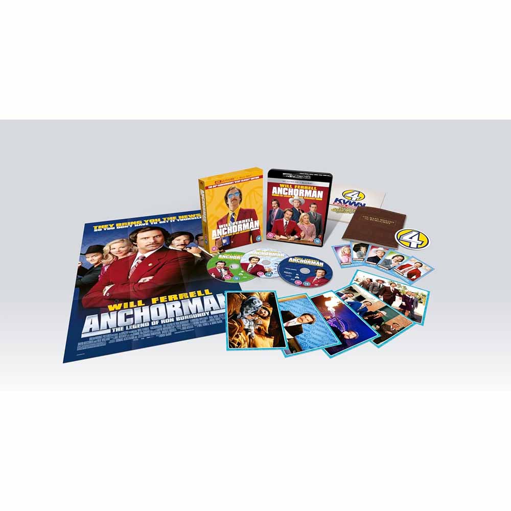 
  
  Anchorman: The Legend of Ron Burgundy 4K + Blu-Ray (UK Import)
  
