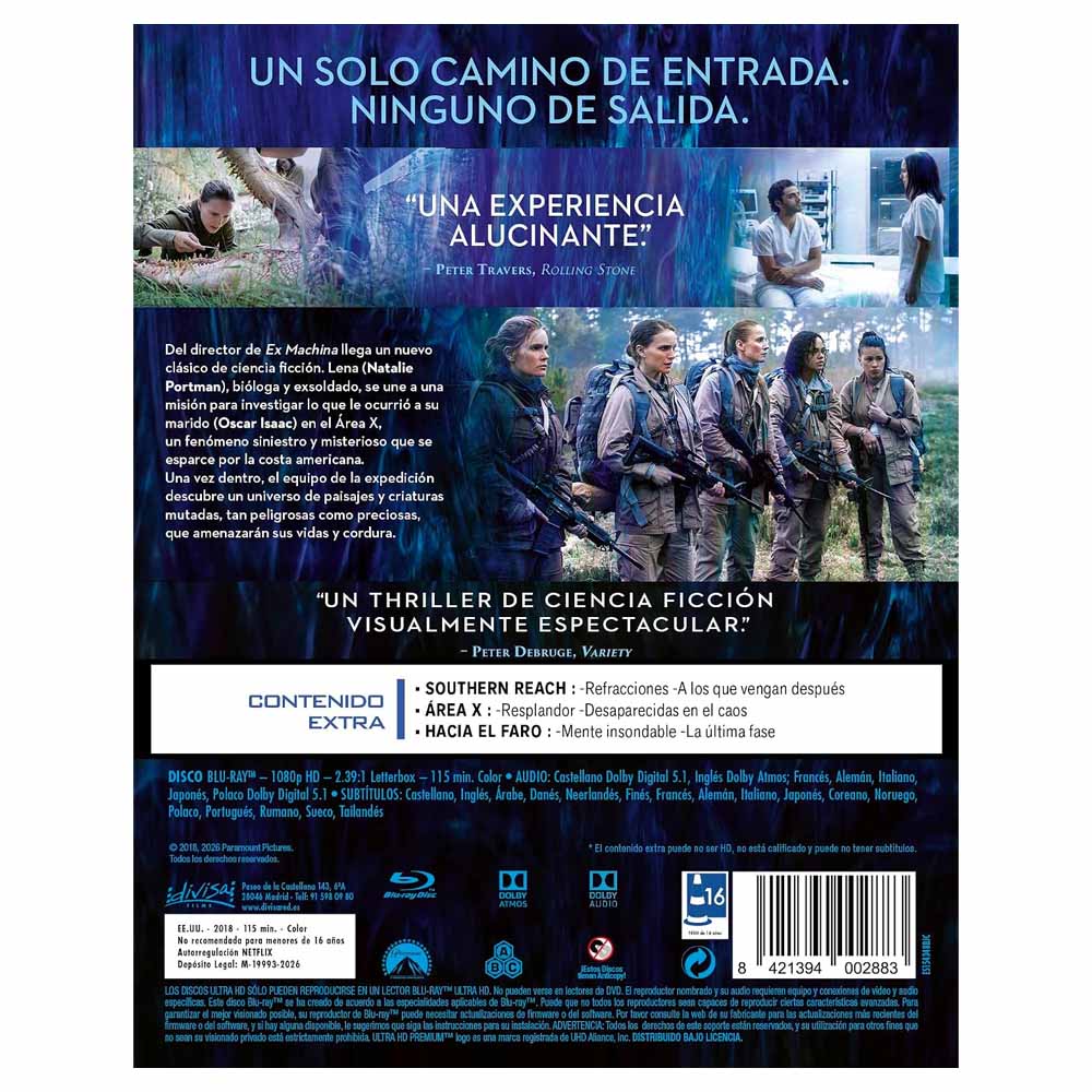 Aniquilación - Edición Metálica Blu-Ray