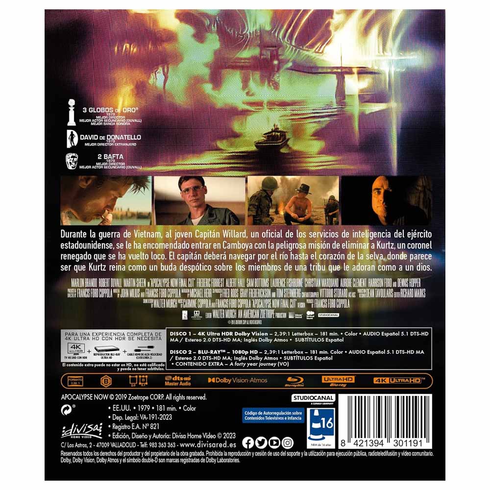 Apocalypse Now: Final Cut 4K UHD + Blu-Ray