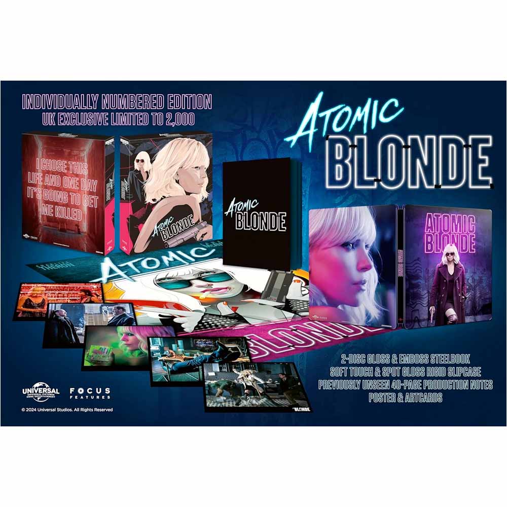 
  
  Atomic Blonde Collector's Edition Steelbook 4K UHD + Blu-Ray (UK Import)
  
