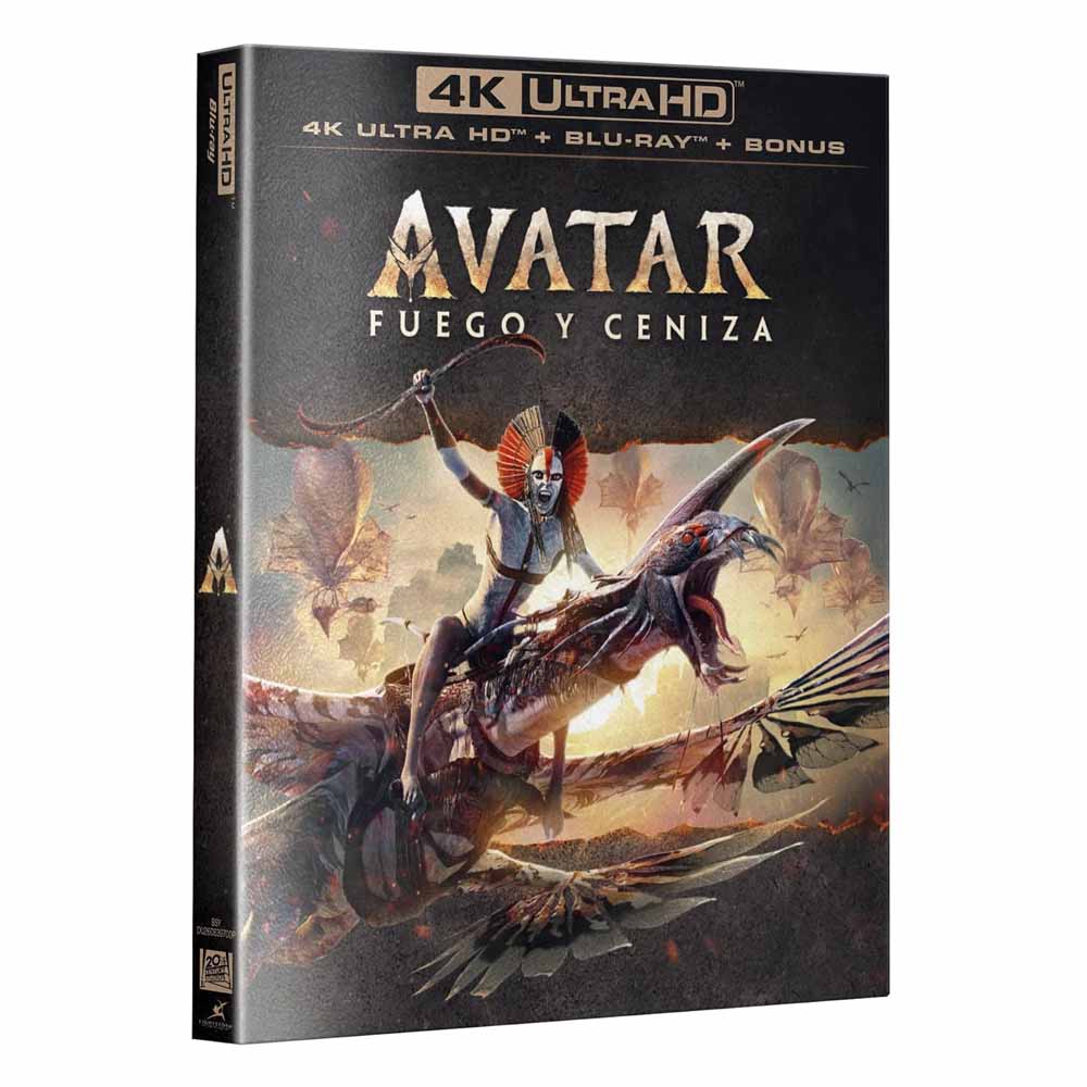 
  
  Avatar: Fuego y Ceniza 4K UHD + Blu-Ray
  
