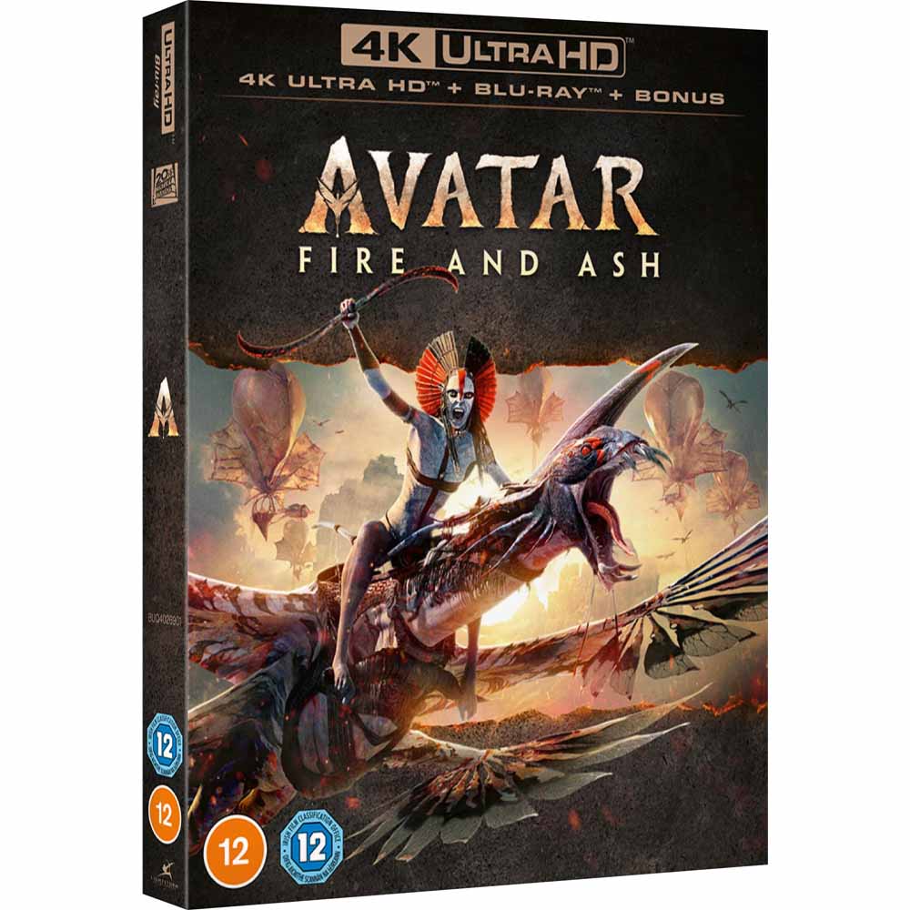 
  
  Avatar: Fire And Ash 4K UHD + Blu-Ray (UK Import)
  
