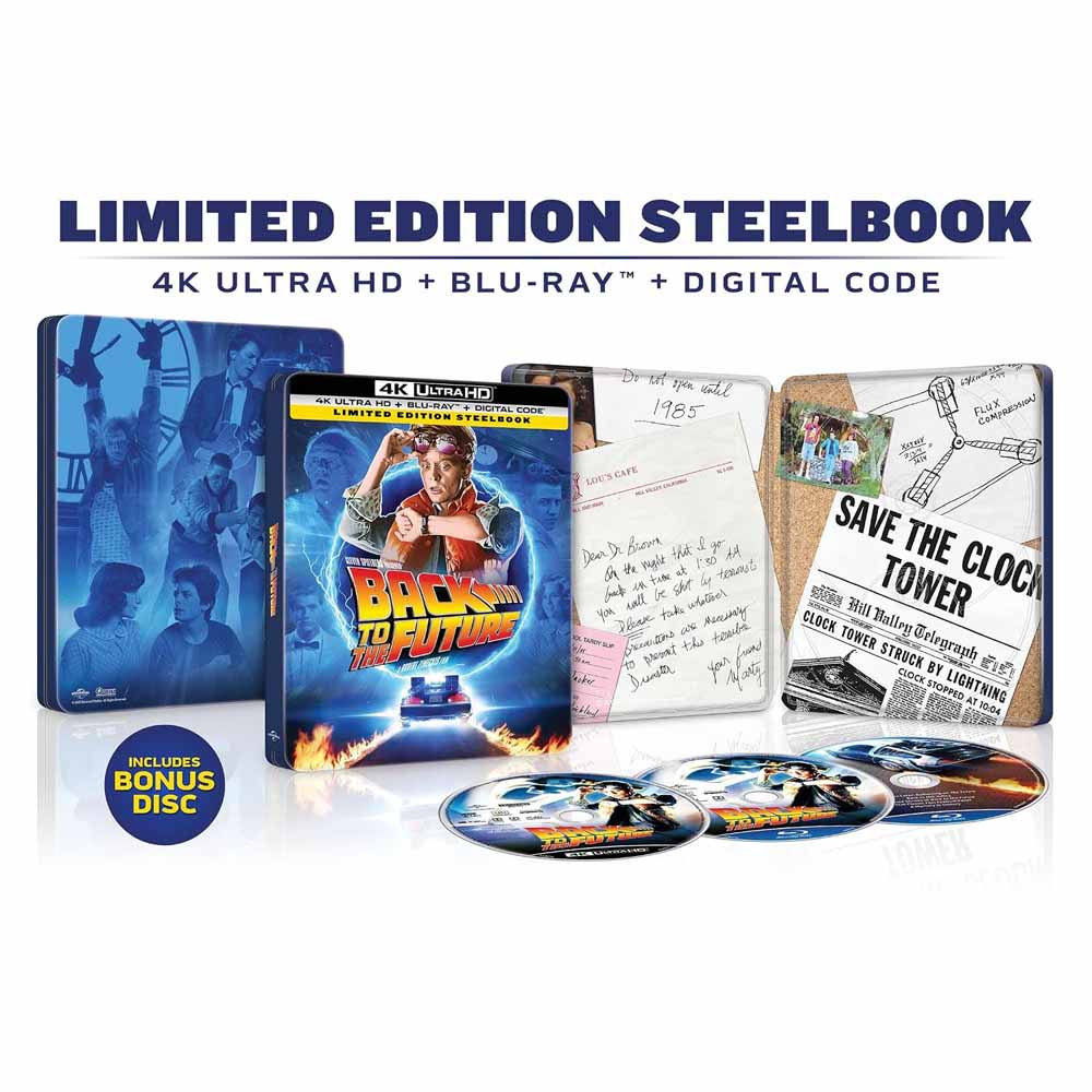 Back to the Future (Steelbook) 4K UHD + Blu-Ray (US Import) Universal