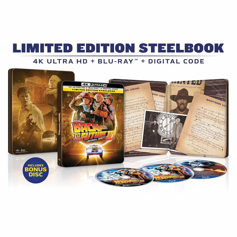 Back to the Future Part III (Steelbook) 4K UHD + Blu-Ray (US Import) Universal