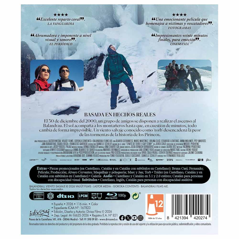 Balandrau, Viento Salvaje Blu-Ray