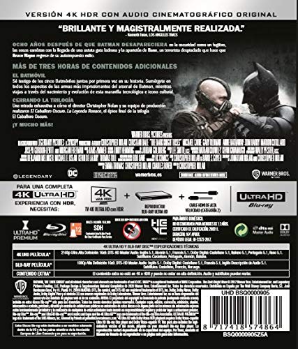 El Caballero Oscuro: La Leyenda Renace 4K UHD + Blu-Ray