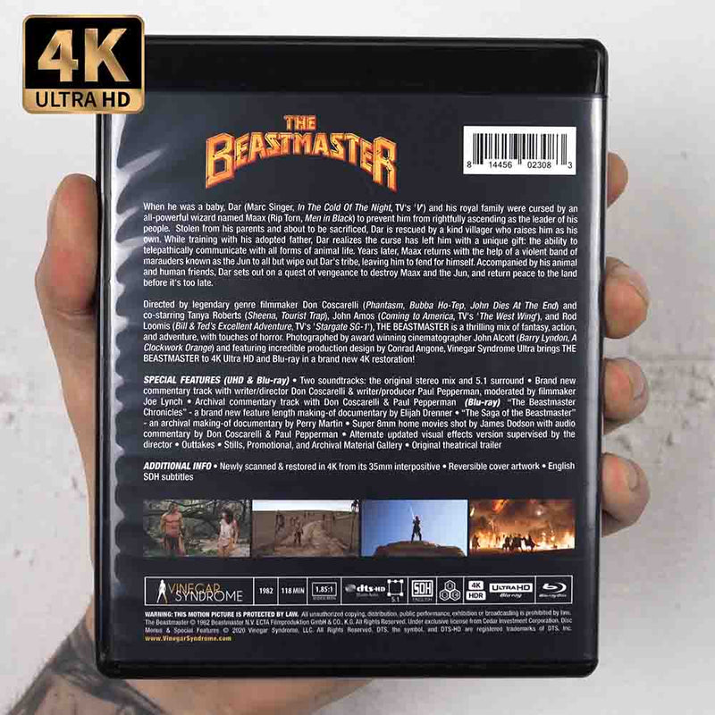 The Beastmaster (Vinegar) (US Import) 4K UD + Blu-Ray