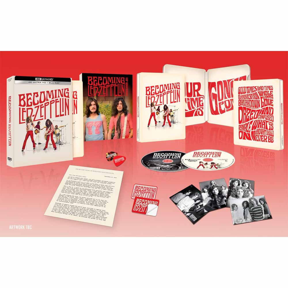 Becoming Led Zeppelin (Collector's Edition + Steelbook) 4K UHD + Blu-Ray (UK Import)