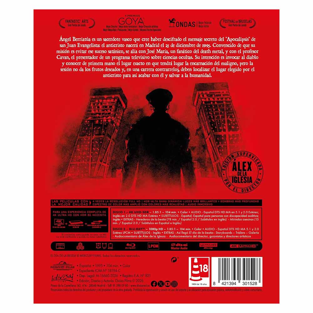 El Día de la Bestia - Edición Coleccionista 4K UHD + Blu-Ray