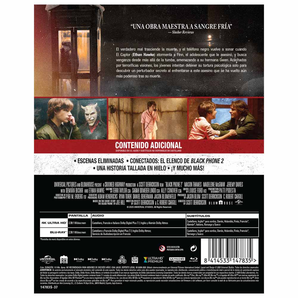 Black Phone 2 - Edición Metálica 4K UHD + Blu-Ray