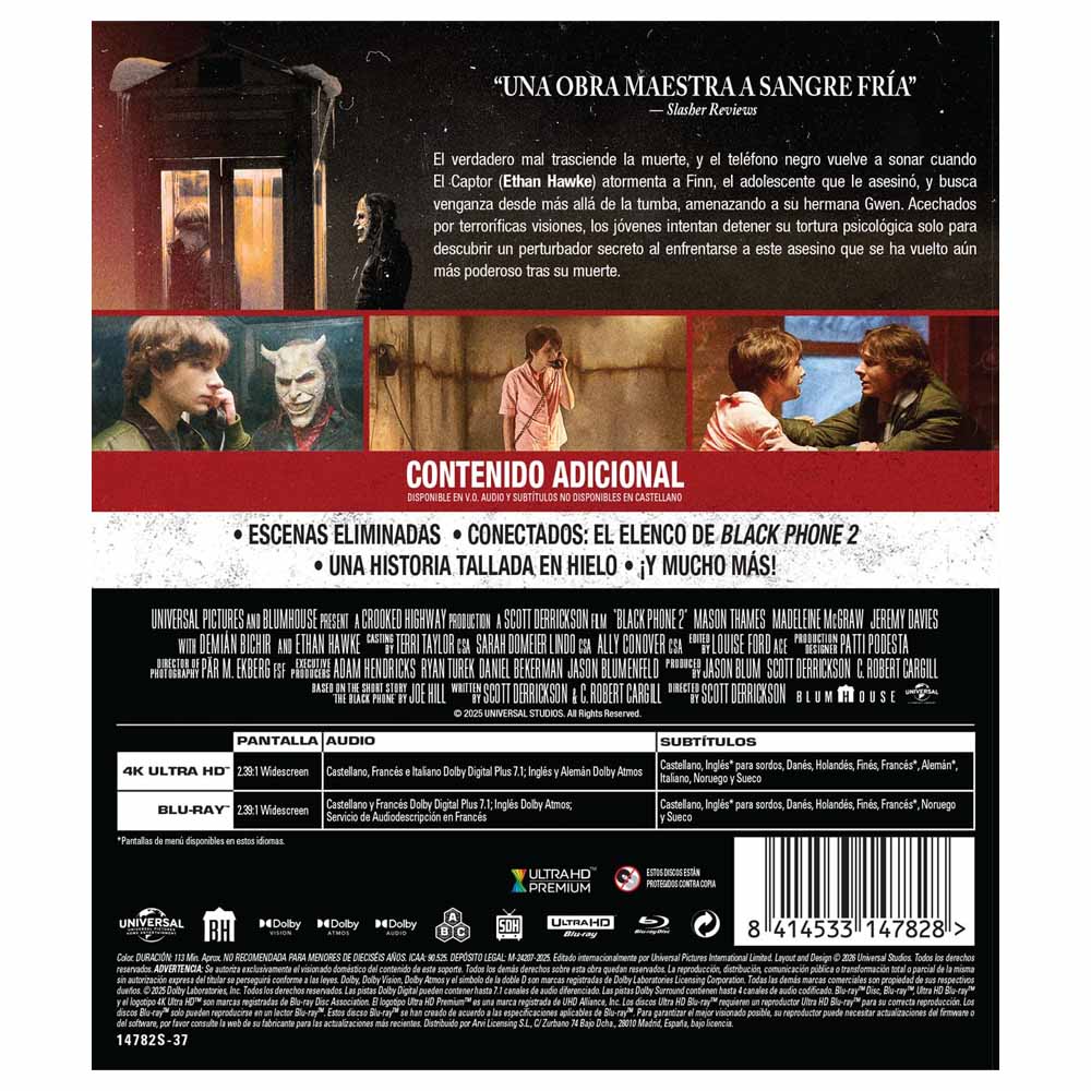 Black Phone 2 - 4K UHD + Blu-Ray