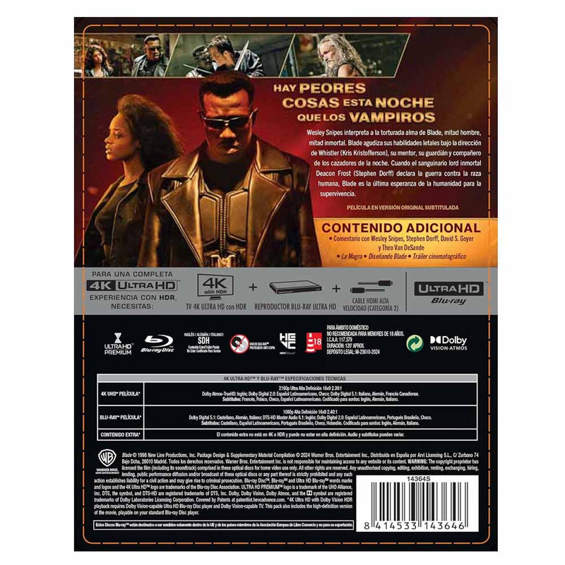 Blade - Edición Metálica 4K UHD + Blu-Ray