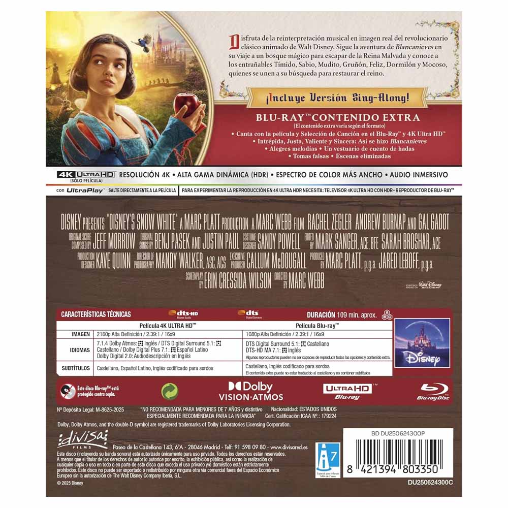Blancanieves - 4K UHD + Blu-Ray