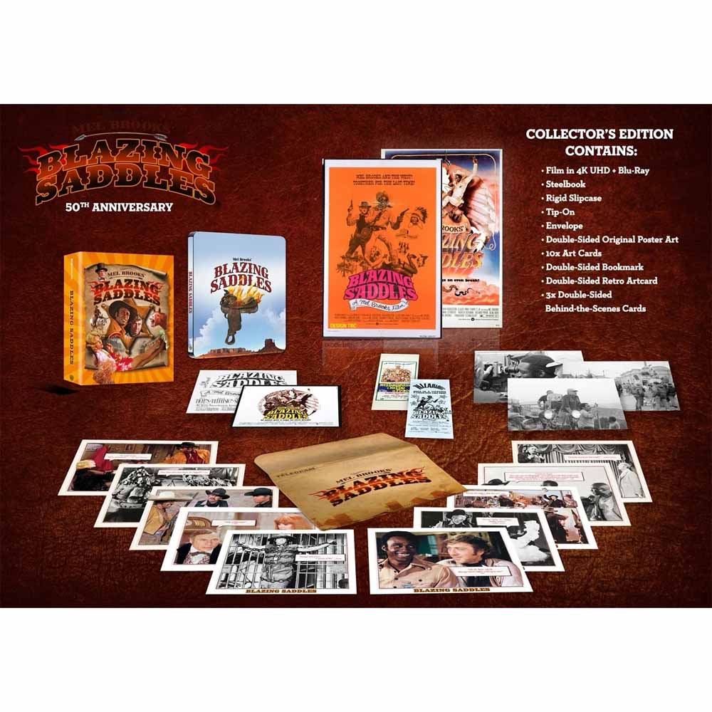Blazing Saddles (Limited Collector's Edition + Steelbook) 4K UHD + Blu-Ray (UK Import)