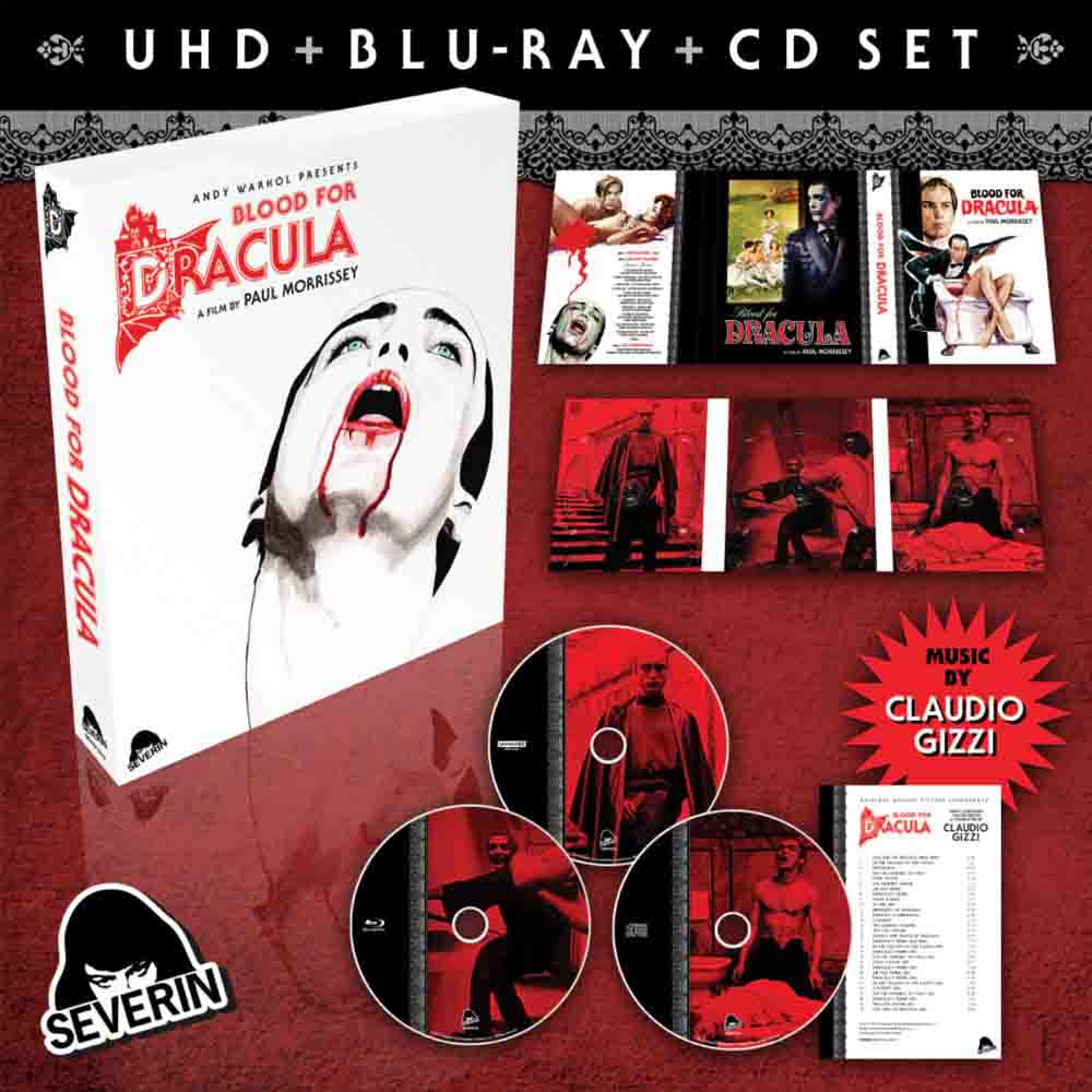 Blood for Dracula (3-Disc Digipack w/Slipcase) 4K UHD + Blu-Ray (US Import) Severin Films