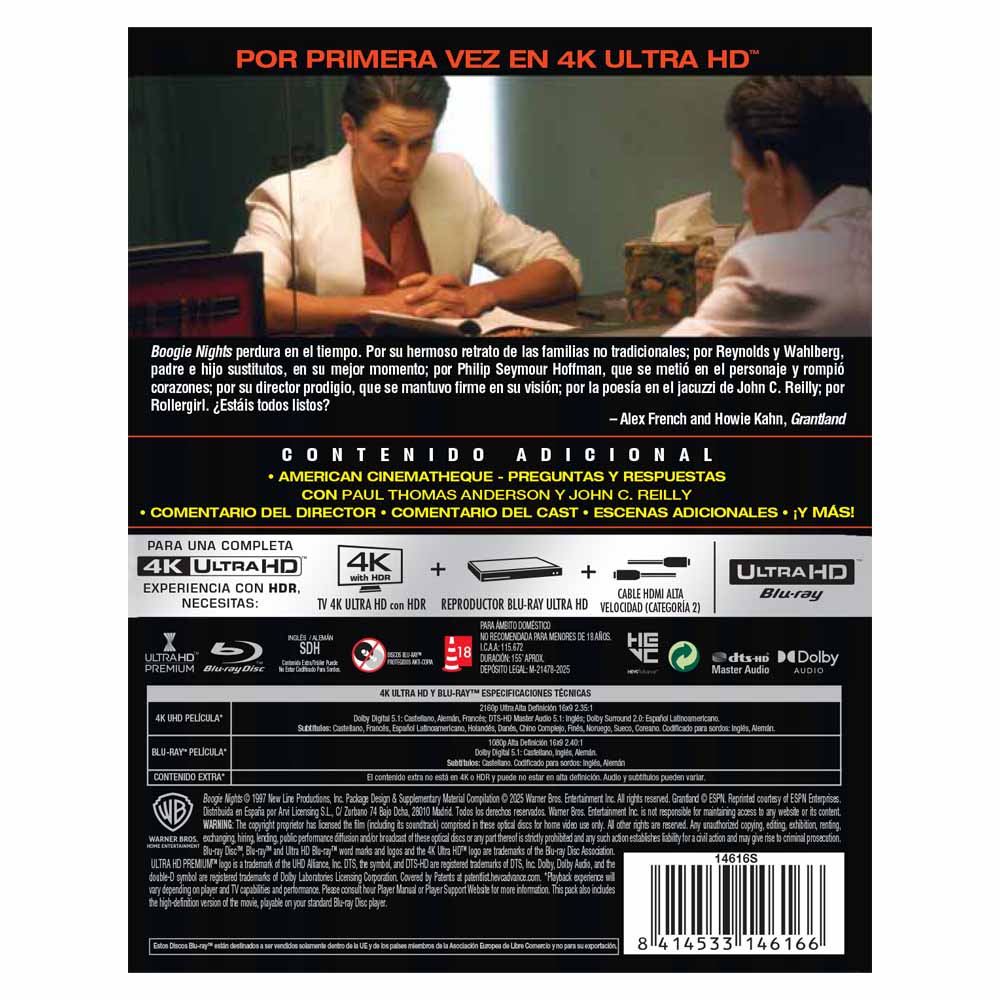 Boogie Nights - Edición Metálica 4K UHD + Blu-Ray