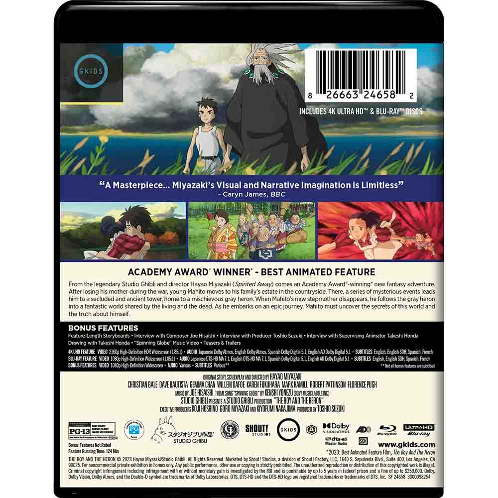 The Boy and the Heron 4K UHD + Blu-Ray (US Import)