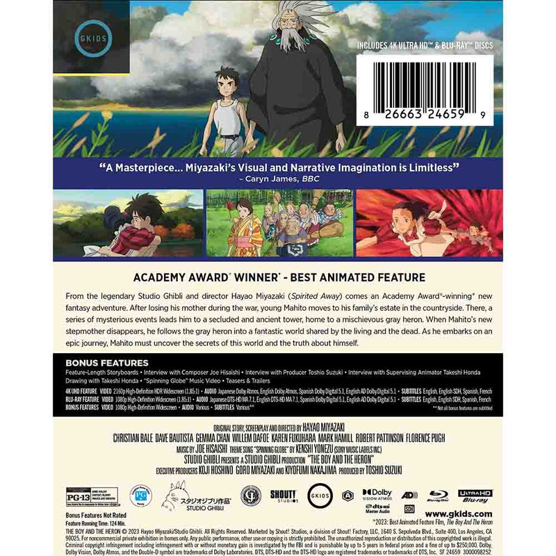 The Boy and the Heron (Limited Edition) 4K UHD + Blu-Ray Steelbook (US Import)