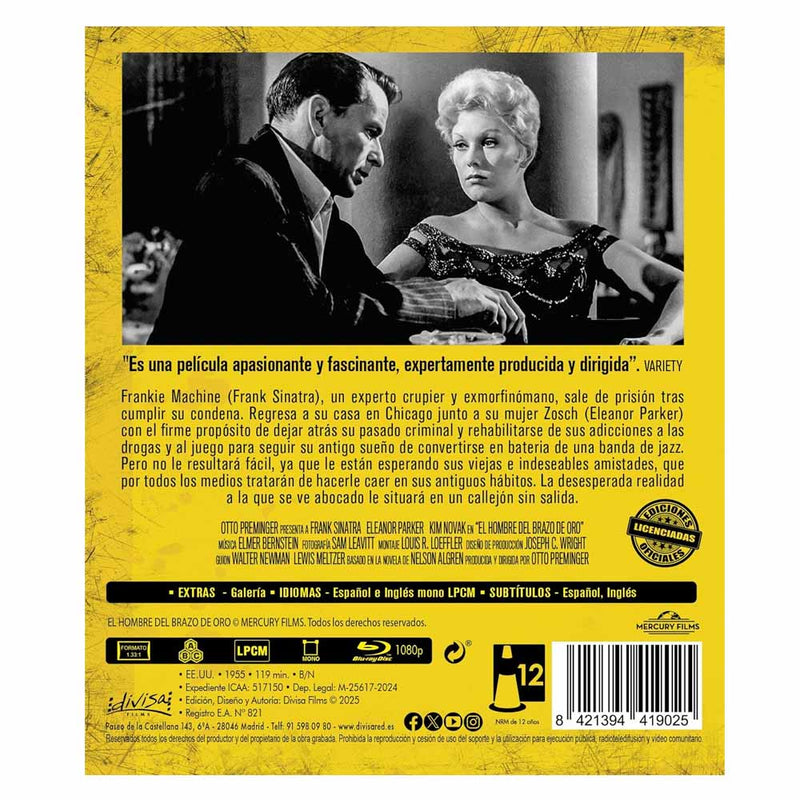 El Hombre del Brazo de Oro - Blu-Ray