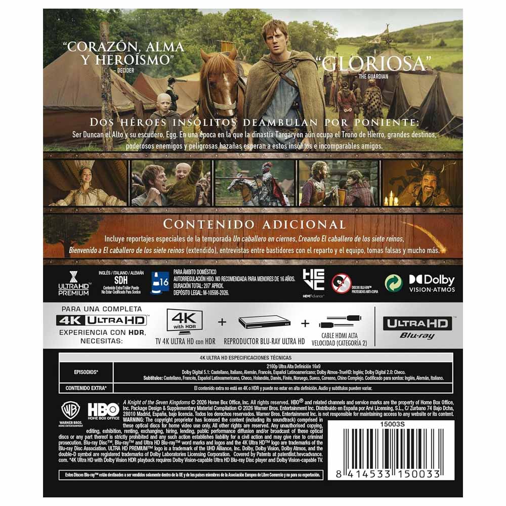 El Caballero de los Siete Reinos - Primero Temporada - 4K UHD