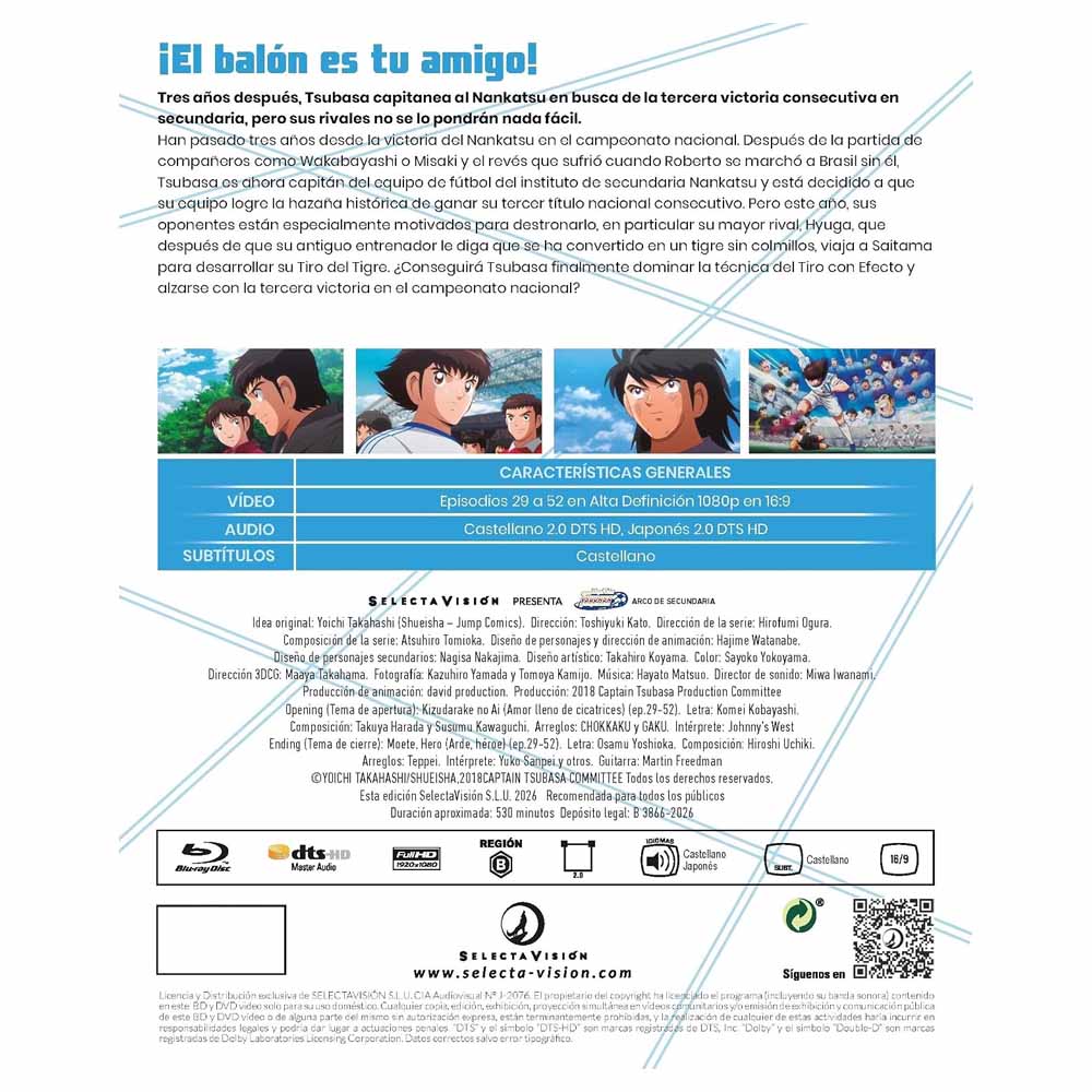Captain Tsubasa: Campeones - Primera Temporada Parte 1: Arco de Secundaria Blu-Ray