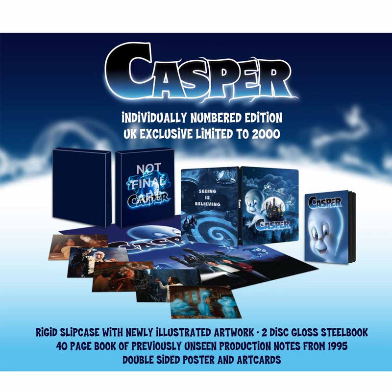 Casper (30th Anniversary Collector's Edition) Steelbook 4K UHD + Blu-Ray (UK Import)