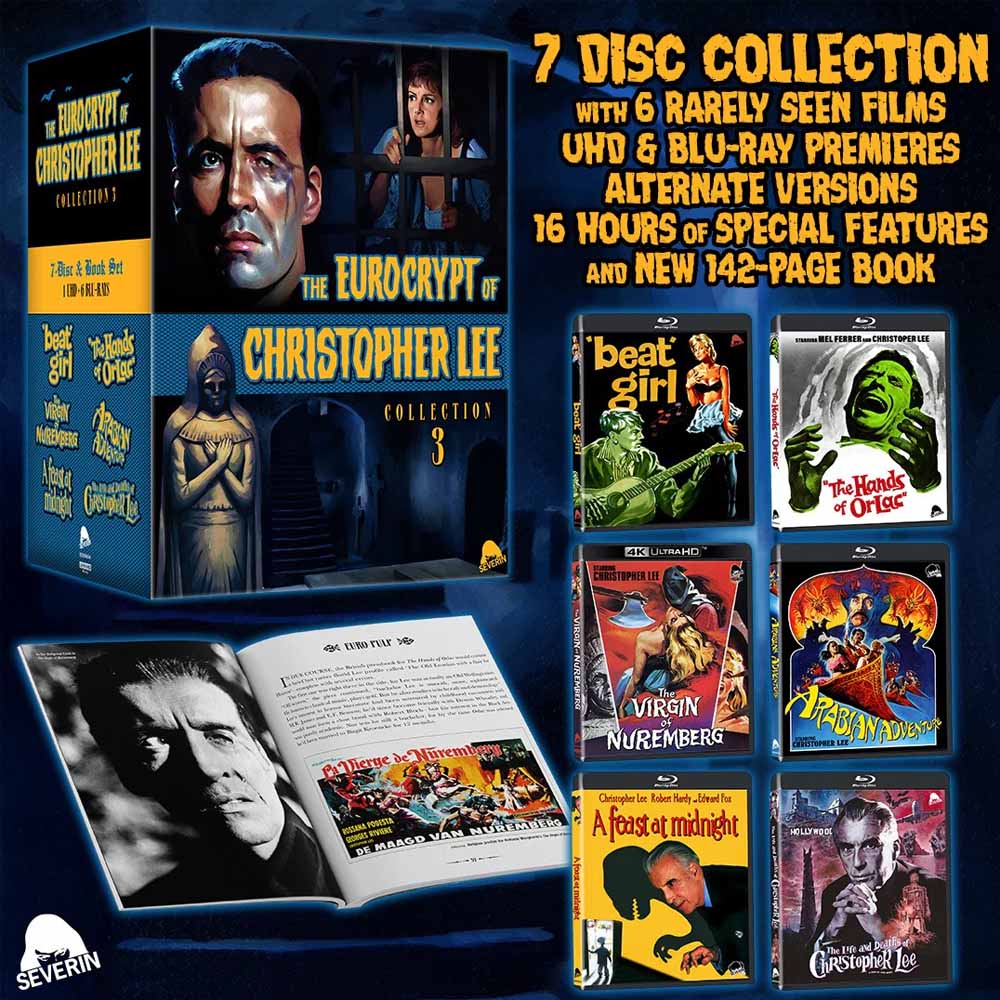 The Eurocrypt of Christopher Lee Collection 3 4K UHD + Blu-Ray Box Set (US Import) Severin