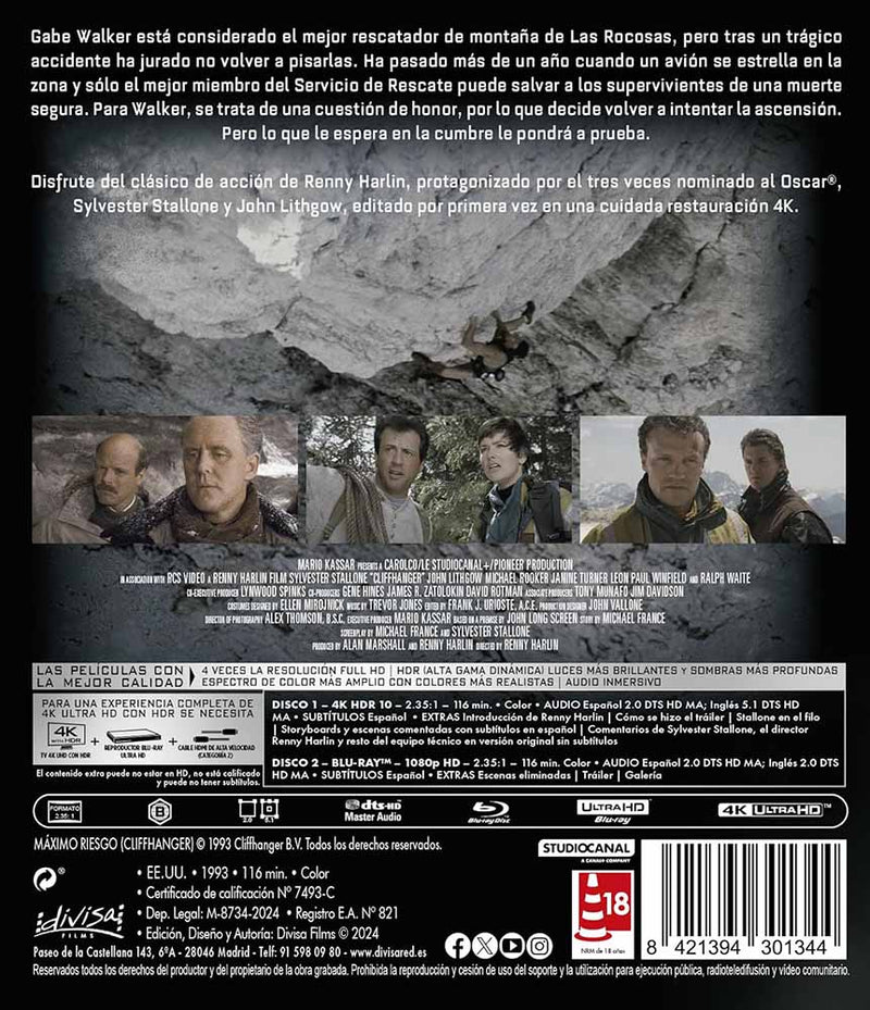 Máximo Riesgo 4K UHD + Blu-Ray