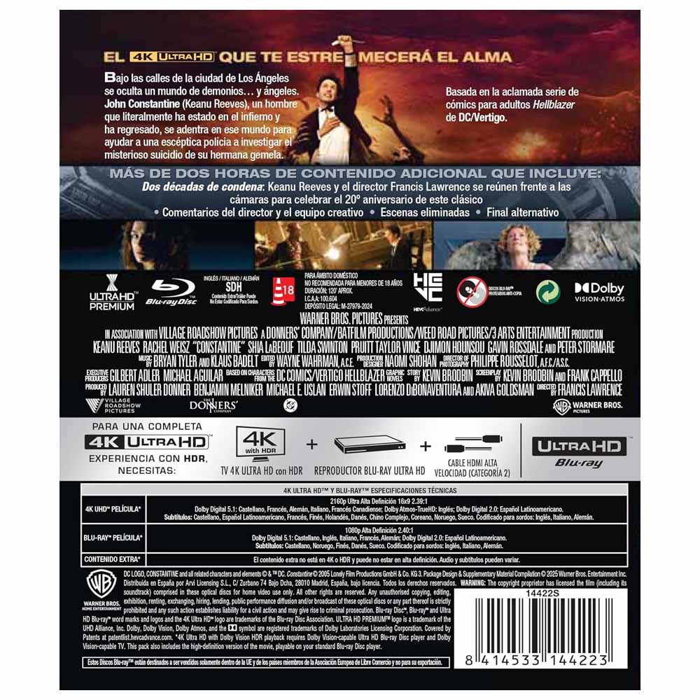 Constantine - 4K UHD + Blu-Ray