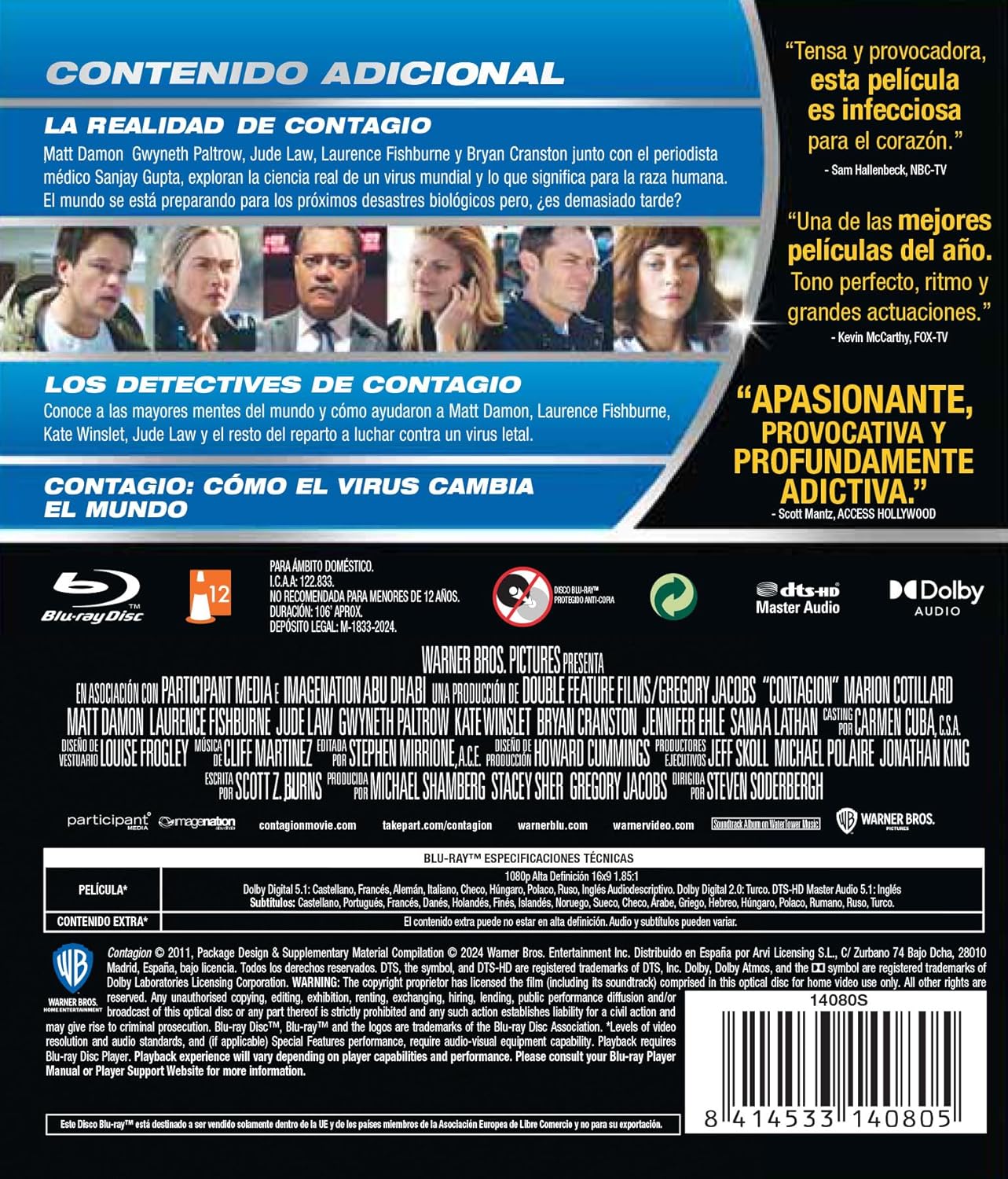Contagio Blu-Ray