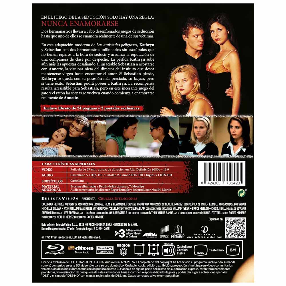 Crueles Intenciones -  Blu-Ray