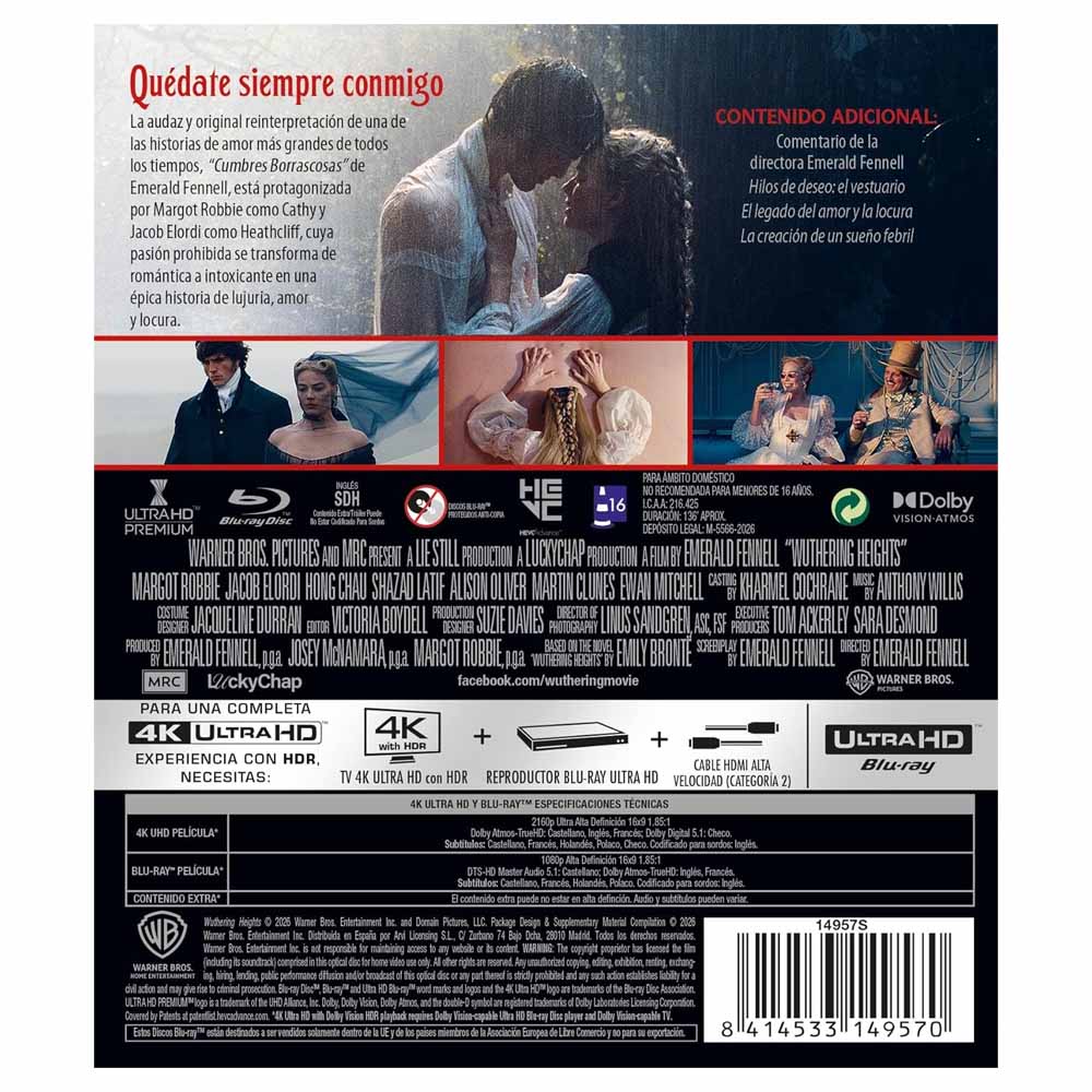 Cumbres Borrascosas 4K UHD + Blu-Ray