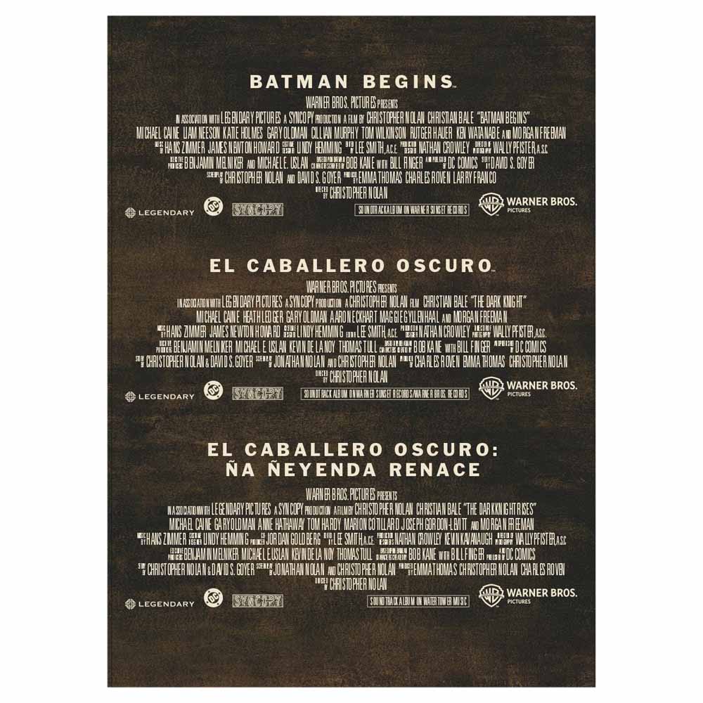 Trílogia Batman: El Caballero Oscuro - Edición Coleccionista  - Steelbook 4K UHD + Blu-Ray