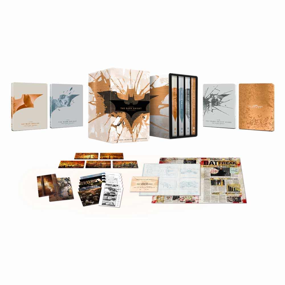 Trílogia Batman: El Caballero Oscuro - Edición Coleccionista  - Steelbook 4K UHD + Blu-Ray