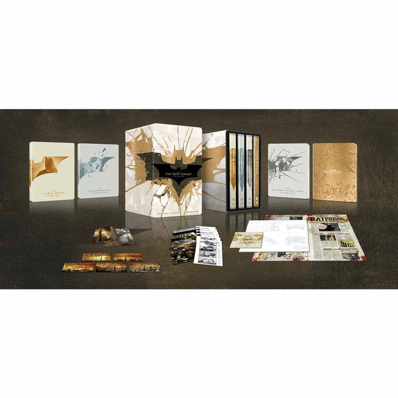 The Dark Knight Trilogy (Steelbook) 4K UHD + Blu-Ray Box Set (UK Import)
